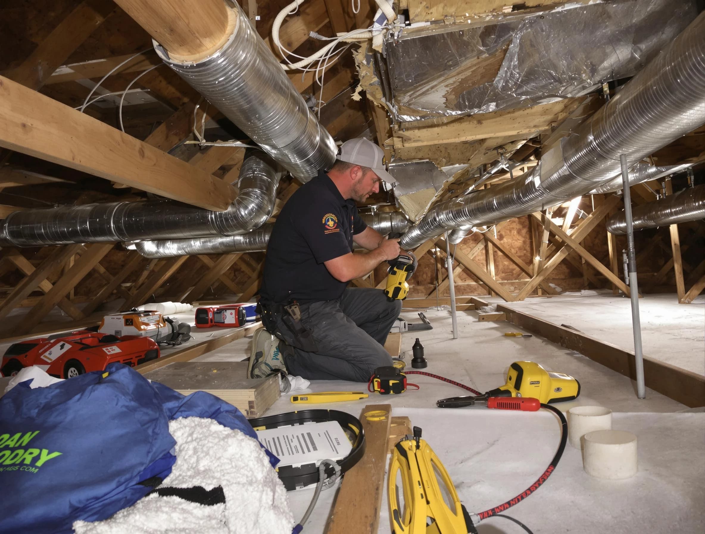 Professional air duct repair by Whittier Air Duct Cleaning in Whittier