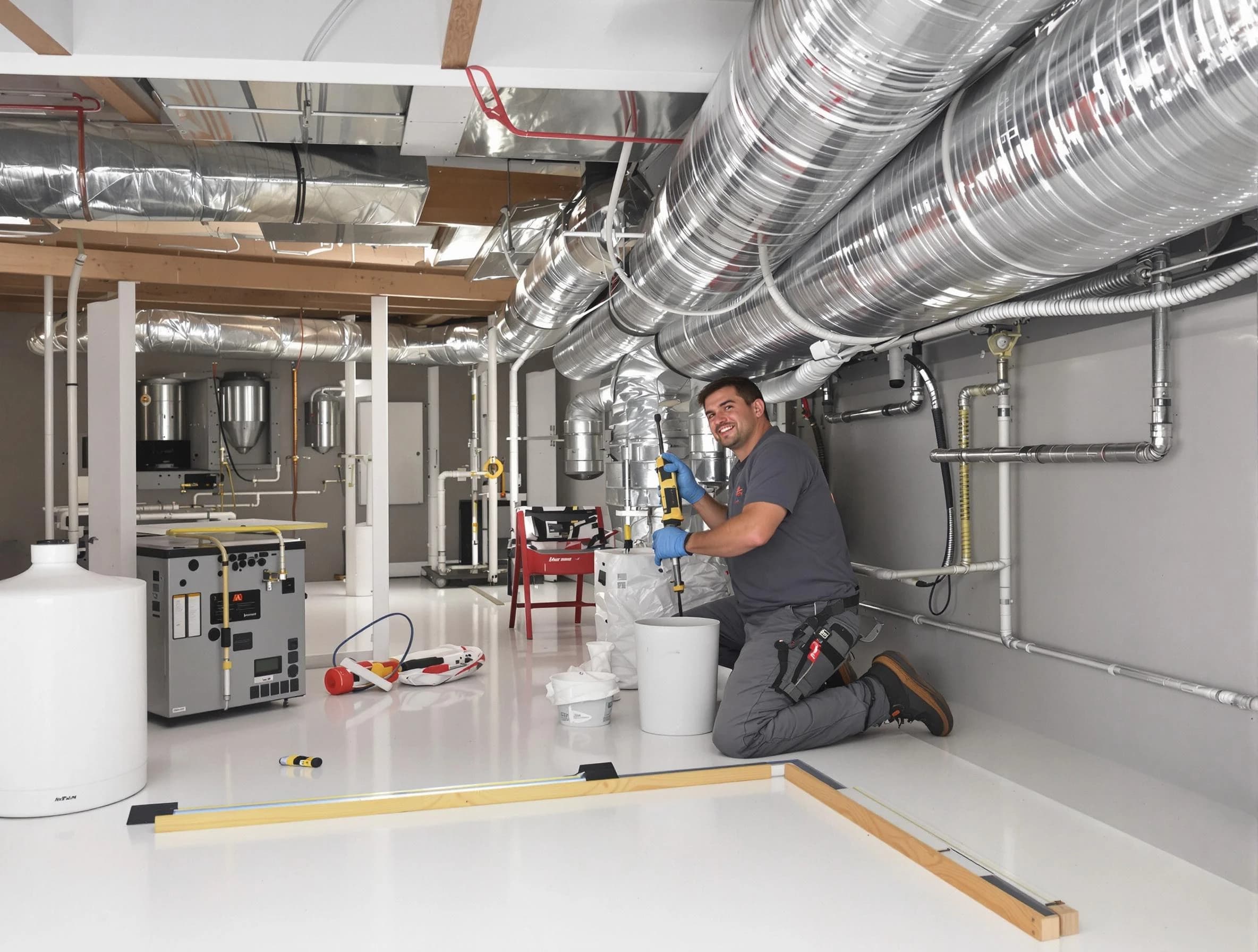 Professional duct sealing service by Whittier Air Duct Cleaning in Whittier